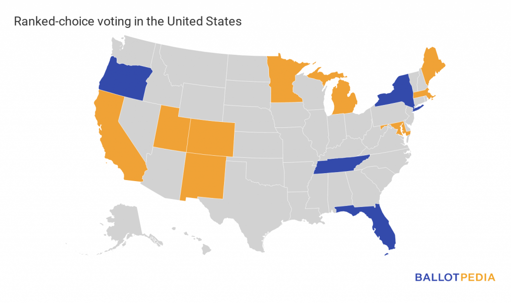 Ranked-choice voting map