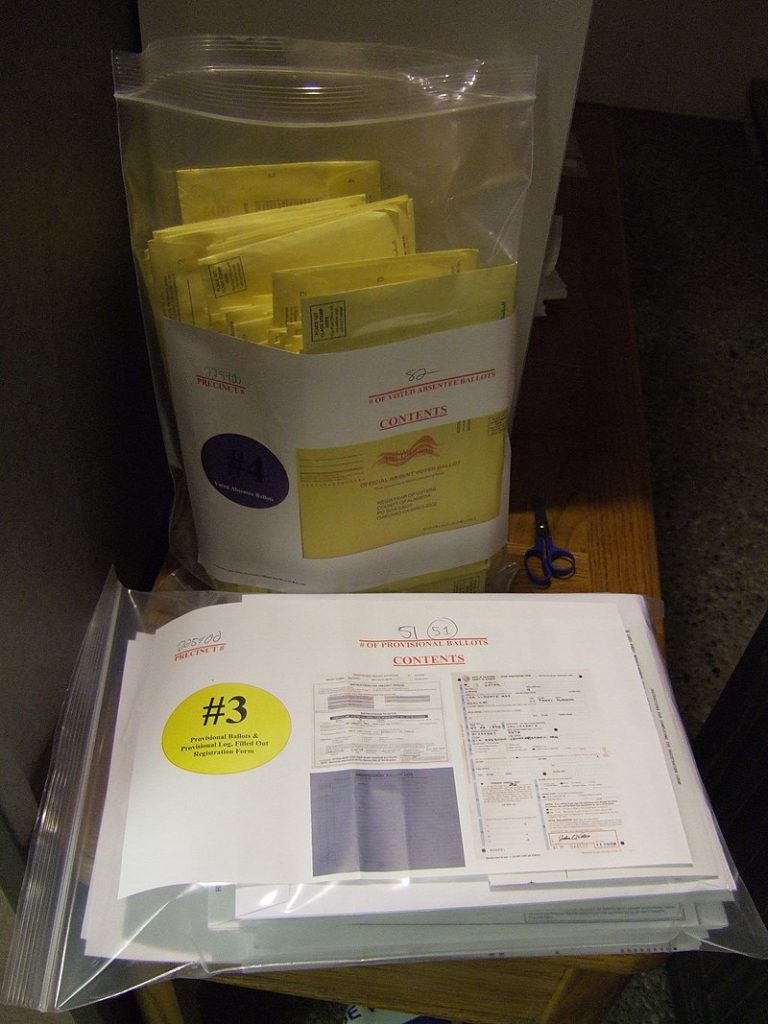 mail in ballot only states