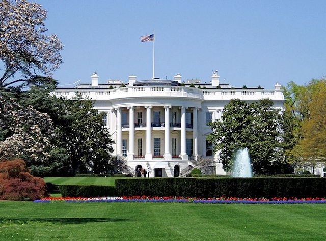 Image of the south facade of the White House.