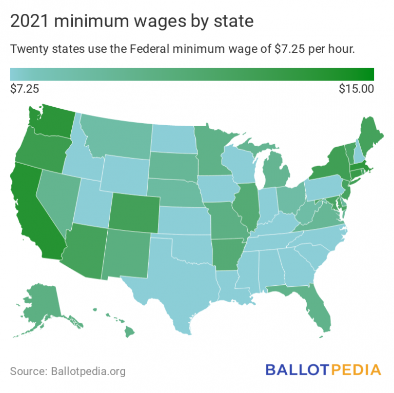 25 states and D.C. will have increased minimum wages in 2021