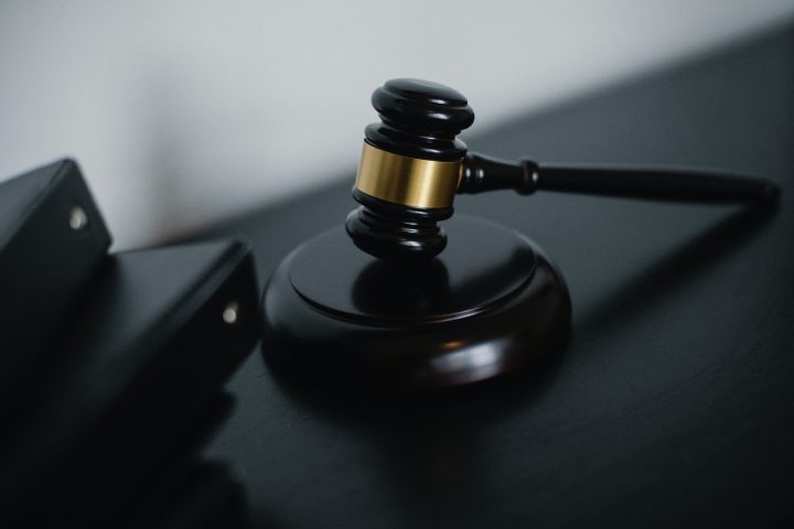 Judge gavel on desk