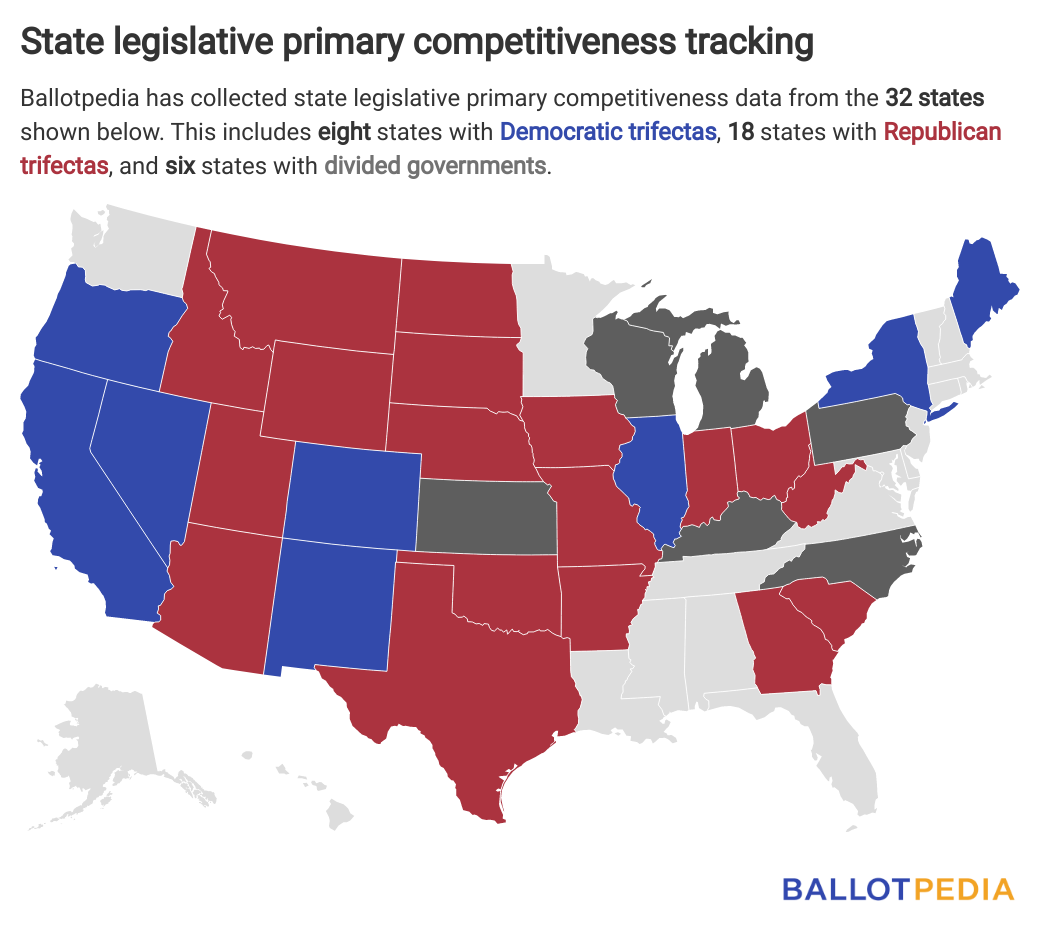 Primary watch: number of contested state legislative primaries is up 28