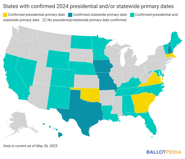 An early look at the 2024 primary election calendar