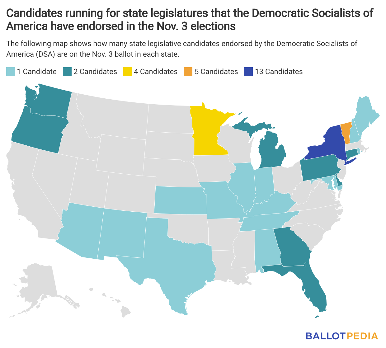 Democratic Socialists of America backs 131 candidates…